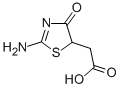 结构式 CAS# 33176-41-9, 2-(2-氨基-4-氧代-1,3-噻唑-5-基)乙酸