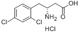 结构式 CAS# 331847-13-3, (R)-3-氨基-4-(2,4-二氯苯基)丁酸盐酸盐