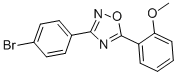 structure of CAS# 331989-19-6, 3-(4-Bromophenyl)-5-(2-Methoxyphenyl)-1,2,4-Oxadiazole;3-(4-BROMOPHENYL)-5-(2-METHOXYPHENYL)-1,2,4-OXADIAZOLE