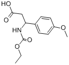 结构式 CAS# 332052-65-0, 3-乙氧羰基氨基-3-(4-甲氧基-苯基)-丙酸