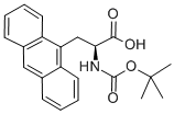 结构式 CAS# 332065-09-5, 叔丁氧羰基-L-9-蒽基丙氨酸