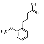 结构式 CAS# 33209-75-5, 4-(2-甲氧基苯基)丁酸