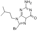 structure of CAS# 332102-03-1, 2-Amino-8-Bromo-9-Isopentyl-5H-Purin-6(9H)-One;2-Amino-8-Bromo-9-Isopentyl-5H-Purin-6(9H)-One