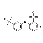 CAS 登录号：33263-48-8， 4-{[3-(三氟甲基)苯基]氨基}-3-吡啶磺酸
