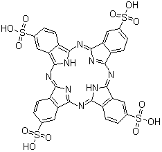 CAS#: 33308-41-7， 29H,29H,31H-Phthalocyanine-C,C,C,C-Tetrasulfonic Acid