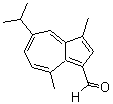结构式 CAS# 3331-47-3, 5-异丙基-3,8-二甲基薁-1-甲醛