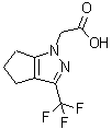 结构式 CAS# 333309-24-3, 5,6-二氢-3-(三氟甲基)-1(4H)-环戊并吡唑乙酸