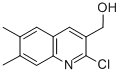structure of CAS# 333408-44-9, 2-Chloro-6,7-Dimethylquinoline-3-Methanol;2-CHLORO-6,7-DIMETHYLQUINOLINE-3-METHANOL