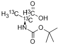 CAS#: 335081-02-2， N-(tert-Butoxycarbonyl)-L-alanine-13C3