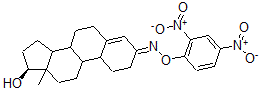 CAS#: 33514-81-7， (3E,17S)-3-(2,4-Dinitrophenoxy)Imino-13-Methyl-2,6,7,8,9,10,11,12,14,15,16,17-Dodecahydro-1H-Cyclopenta[a]Phenanthren-17-Ol