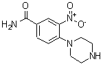 CAS#: 335210-46-3， 3-Nitro-4-(1-Piperazinyl)Benzamide