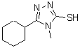 结构式 CAS# 335220-81-0, 5-环己基-4-甲基-4H-1,2,4-三唑-3-硫醇