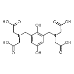 CAS#: 33552-26-0， 2,2',2'',2'''-[(2,5-Dihydroxy-1,3-Phenylene)Bis(Methylenenitrilo)]Tetraacetic Acid