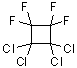 结构式 CAS# 336-50-5, 1,1,2,2-四氯四氟环丁烷