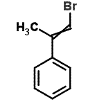 结构式 CAS# 3360-53-0, (1-溴-1-丙烯-2-基)苯