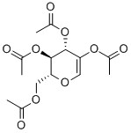 structure of CAS# 3366-47-0, [(2R,3R,4S)-4,5-Diacetyloxy-2-(Acetyloxymethyl)-3,4-Dihydro-2H-Pyran-3-Yl] Acetate;[(2R,3R,4S)-4,5-Diacetoxy-2-(Acetoxymethyl)-3,4-Dihydro-2H-Pyran-3-Yl] Acetate;Acetic Acid [(2R,3R,4S)-4,5-Diacetoxy-2-(Acetoxymethyl)-3,4-Dihydro-2H-Pyran-3-Yl] Ester;[(2R,3R,4S)-4,5-Diacetyloxy-2-(Acetyloxymethyl)-3,4-Dihydro-2H-Pyran-3-Yl] Ethanoate