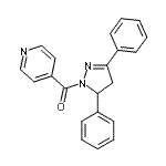 CAS#: 336795-64-3， (3,5-Diphenyl-4,5-Dihydro-1H-Pyrazol-1-Yl)(4-Pyridinyl)Methanone