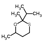 CAS#: 33709-61-4， 2-Isopropyl-2,6-Dimethyl-1,3-Oxathiane