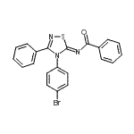 CAS#: 33863-65-9， N-[(5Z)-4-(4-Bromophenyl)-3-Phenyl-1,2,4-Thiadiazol-5(4H)-Ylidene]Benzamide
