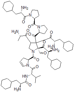 CAS 登录号：33906-64-8， 全氢化蕈环十肽