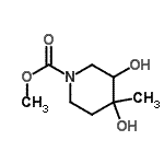 CAS#: 339366-37-9， Methyl 3,4-Dihydroxy-4-Methyl-1-Piperidinecarboxylate