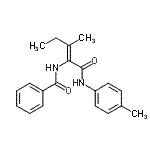CAS#: 339575-20-1， N-{(2Z)-3-Methyl-1-[(4-Methylphenyl)Amino]-1-Oxo-2-Penten-2-Yl}Benzamide