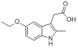 structure of CAS# 34024-46-9, 5-Ethoxy-2-Methyl-1H-Indole-3-Aceticacid;2-(5-Ethoxy-2-Methyl-1H-Indol-3-Yl)Ethanoic Acid;Nsc22873;Oprea1_374075