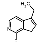 CAS 登录号：340268-58-8， 5-乙基-1-氟-7H-环戊二烯并[c]吡啶