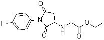 CAS 登录号：340703-52-8， N-[1-(4-氟苯基)-2,5-二氧代-3-吡咯烷基]甘氨酸乙酯