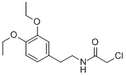 结构式 CAS# 34162-19-1, 2-氯-N-[2-(3,4-二乙氧基-苯基)-乙基]-乙酰胺