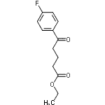 structure of CAS# 342636-36-6, Ethyl 5-(4-Fluorophenyl)-5-Oxopentanoate;Ethyl 5-(4-fluorophenyl)-5-oxovalerate
