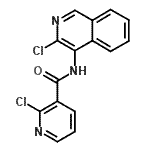 CAS#: 342899-39-2， 2-Chloro-N-(3-Chloro-4-Isoquinolinyl)Nicotinamide