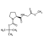 CAS#: 34290-72-7， Methyl 1-{[(2-Methyl-2-Propanyl)Oxy]Carbonyl}-L-Prolylglycinate