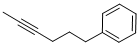 structure of CAS# 34298-75-4, 6-Phenyl-2-Hexyne;Methyl 3-Phenylpropyl Acetylene;6-Phenyl-2-Hexyne,99%;6-PHENYL-2-HEXYNE