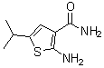 结构式 CAS# 343272-23-1, 2-氨基-5-异丙基-3-噻吩甲酰胺