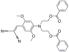 CAS#: 34367-96-9， 2-[2-(Benzoyloxy)Ethyl-[4-(2,2-Dicyanoethenyl)-2,5-Dimethoxyphenyl]Amino]Ethyl Benzoate