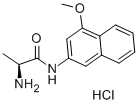 structure of CAS# 3438-14-0, L-Alanine 4-methoxy-beta-naphthylamide hydrochloride;L-ALANINE 4-METHOXY-BETA-NAPHTHYLAMIDE HYDROCHLORIDE;L-ALANINE 4-METHOXY-B-NAPHTHYLAMIDEHYDRO CHLORIDE;L-Alanine 4-Methoxy-Β-Naphthylamide Hydrochloride