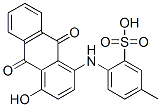 CAS 登录号：3443-92-3， 2-[(4-羟基-9,10-二氧代蒽-1-基)氨基]-3-甲基苯磺酸