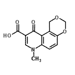CAS#: 34435-60-4， 7-Methyl-10-Oxo-7,10-Dihydro-1H-[1,3]Dioxino[5,4-f]Quinoline-9-Carboxylic Acid