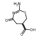CAS#: 34488-27-2， 2-Amino-4-Oxo-6,7-Dihydro-5H-1,3-Thiazepine-6-Carboxylic Acid