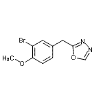 CAS#: 344886-48-2， 2-(3-Bromo-4-Methoxybenzyl)-1,3,4-Oxadiazole