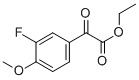 structure of CAS# 345-72-2, Ethyl 3-Fluoro-4-Methoxybenzoylformate;ETHYL 3-FLUORO-4-METHOXYBENZOYLFORMATE