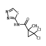 CAS#: 345314-55-8， 2,2-Dichloro-1-Methyl-N-(1,3,4-Thiadiazol-2-Yl)Cyclopropanecarboxamide