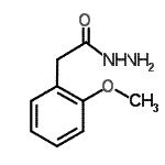 结构式 CAS# 34547-26-7, 2-(2-甲氧基苯基)乙酰肼