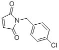结构式 CAS# 34569-29-4, 1-((4-氯苯基)甲基)-1H-吡咯-2,5-二酮