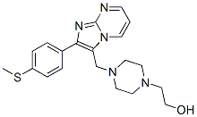 CAS#: 3458-60-4， 2-[4-[[2-(4-Methylsulfanylphenyl)Imidazo[3,2-a]Pyrimidin-3-Yl]Methyl]Piperazin-1-Yl]Ethanol