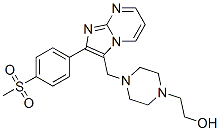 CAS#: 3458-63-7， 2-[4-[[2-(4-Methylsulfonylphenyl)Imidazo[3,2-a]Pyrimidin-3-Yl]Methyl]Piperazin-1-Yl]Ethanol
