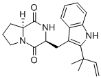 CAS#: 34610-68-9， (3S,8aS)-3-[[2-(2-Methylbut-3-En-2-Yl)-1H-Indol-3-Yl]Methyl]-2,3,6,7,8,8a-Hexahydropyrrolo[2,1-f]Pyrazine-1,4-Dione