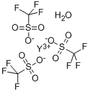 结构式 CAS# 34629-25-9, 三氟甲烷磺酸钇(III)水合物
