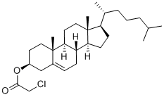 structure of CAS# 3464-50-4, Cholesteryl Chloroacetate;[17-(1,5-Dimethylhexyl)-10,13-Dimethyl-2,3,4,7,8,9,11,12,14,15,16,17-Dodecahydro-1H-Cyclopenta[A]Phenanthren-3-Yl] 2-Chloroacetate;2-Chloroacetic Acid [17-(1,5-Dimethylhexyl)-10,13-Dimethyl-2,3,4,7,8,9,11,12,14,15,16,17-Dodecahydro-1H-Cyclopenta[A]Phenanthren-3-Yl] Ester;[10,13-Dimethyl-17-(6-Methylheptan-2-Yl)-2,3,4,7,8,9,11,12,14,15,16,17-Dodecahydro-1H-Cyclopenta[A]Phenanthren-3-Yl] 2-Chloroethanoate